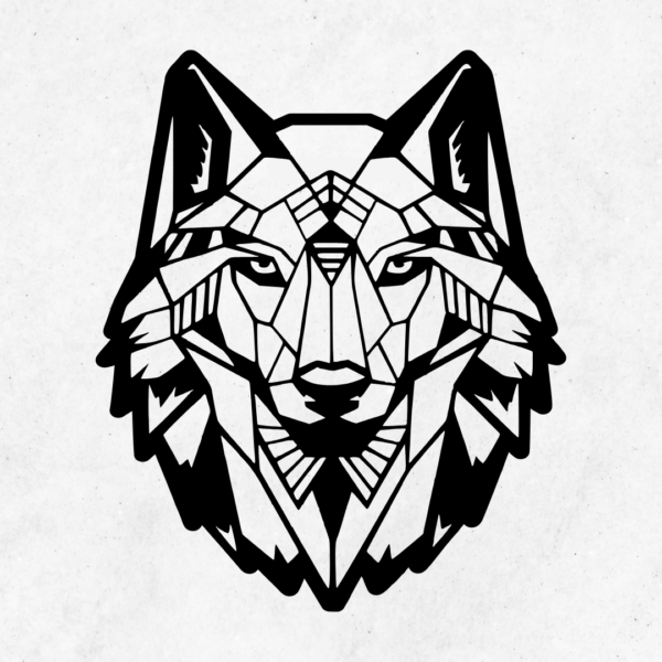 Cuadro Decorativo Geométrico Lobo
