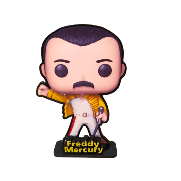 Set de 4 Tótems de Queen – Freddy, Roger, Brian y John (Estilo Funko Plano)