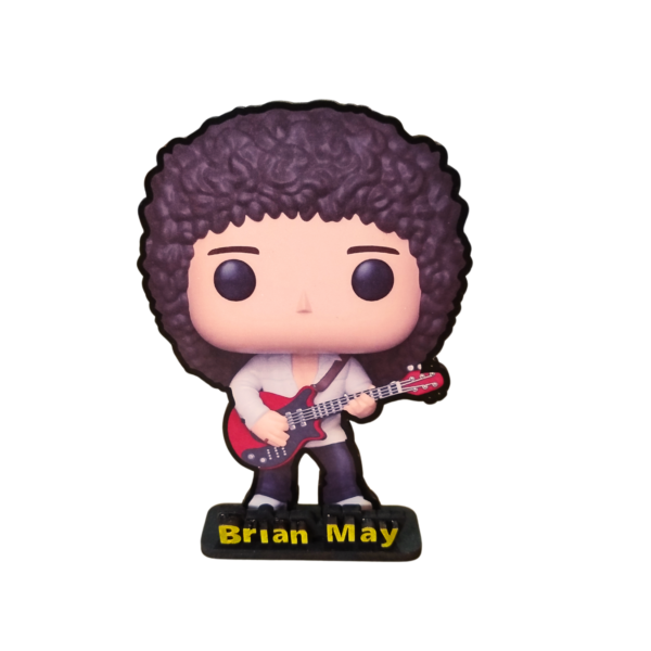 Set de 4 Tótems de Queen – Freddy, Roger, Brian y John (Estilo Funko Plano)