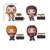 Set de 4 Tótems de Queen – Freddy, Roger, Brian y John (Estilo Funko Plano)